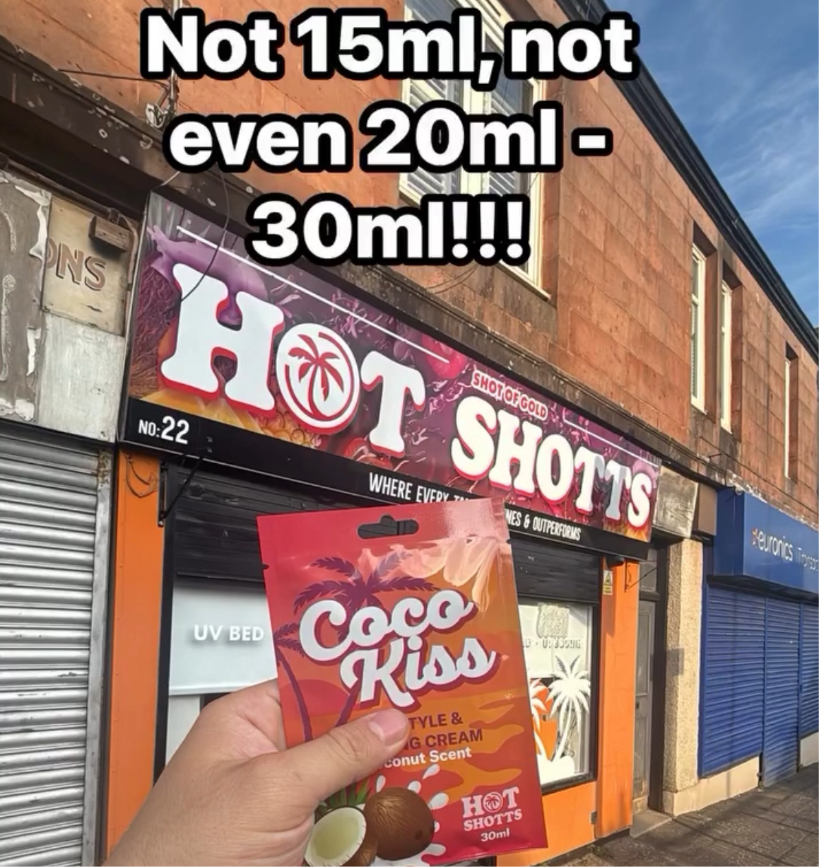 3 - 30ML COCO KISS SACHETS X3